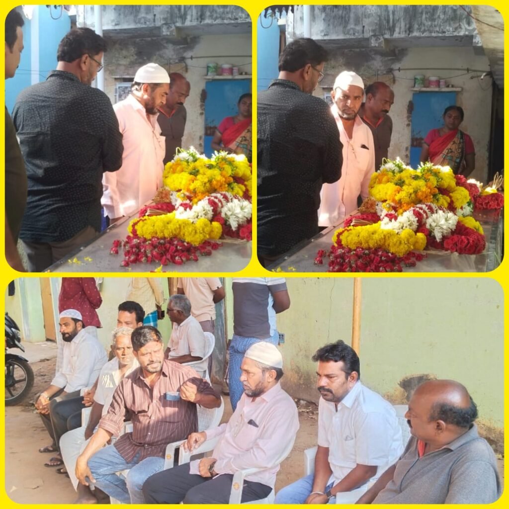 మంచి మనసున్న వ్యక్తిని కోల్పోయాం-టీడీపీ నేత షేక్ జలీల్ అహ్మద్