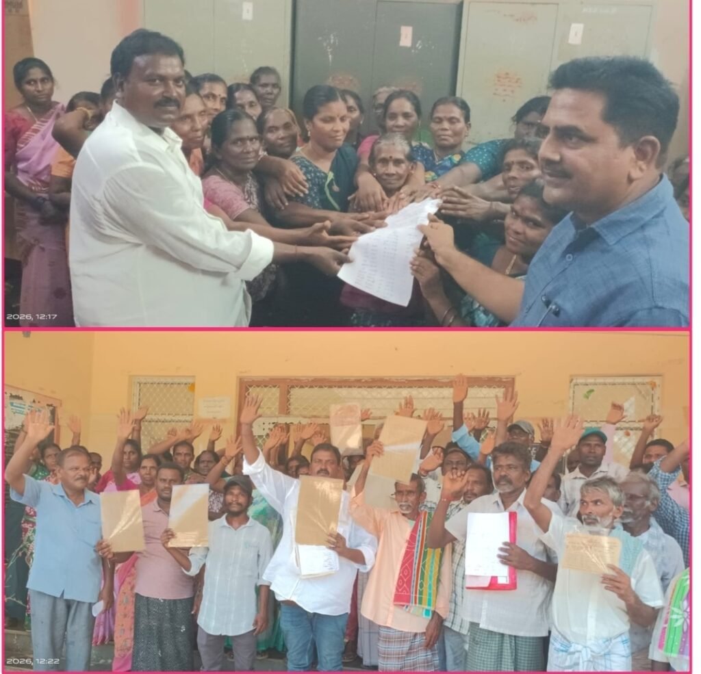 మా భూమిపై మాపేర్లు ఎక్కడ – జడ్పిటిసి రౌతు రామకృష్ణ