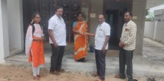 నెల్లిపూడిలో ఎన్టీఆర్ భరోసా పెంక్షన్ పంపిణి కార్యక్రమం